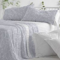 juego de sabanas 100 algodon extrasuave diseno paisley azul 150 x 190200 cm - azul - burrito blanco