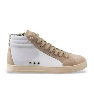 P448 para mujer. F25SKATE60 Zapatillas de piel Skate 60 blanco (37), Plano, Cremallera, Casual