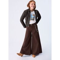 liu jo pantalones pantalones wide leg con cadena para nina