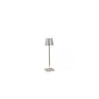 lampara de mesa led poldina pro micro cromo pulido recargable y regulable con bateria de hasta 12 horas