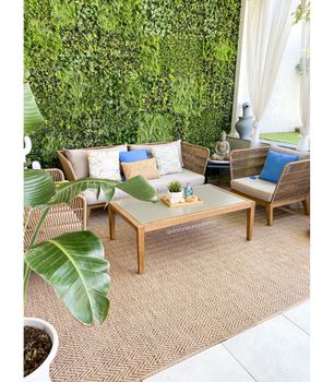 Inex 27 - Alfombra de Interior o Exterior A Medida - Sisal Look