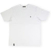 organic monkey tops y camisetas t-shirt atomic - white para hombre
