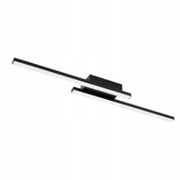 mance - plafon led de metal color negro 62 cm