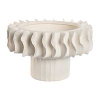 centro mesa ceramica 22x22x14 ondas artesanal