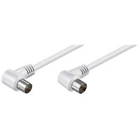goobay cable coaxial antena acodado 15m blanco