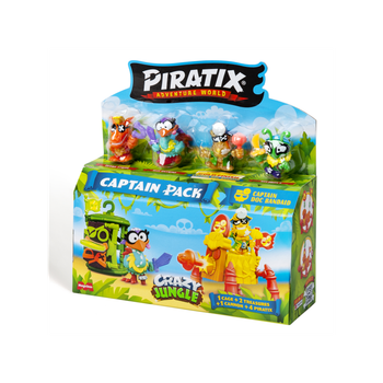 MagicBox Piratix Crazy Jungle — Captain Pack con Figuras de la Jungla