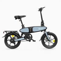 bicicleta electrica plegable dyu c2 de 16 250 w 48 v 75 ah frenos de disco
