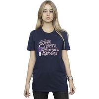 willy wonka camiseta dreamers text para mujer