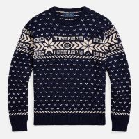 polo ralph lauren cotton-blend fairisle jumper - xxl