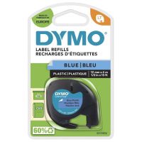 cinta dymo lt 12mm x 4m negroazul para letratag