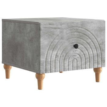 Mesa De Café Gris Hormigón 49 X 50 X 40 Cm Madera De Ingeniería Vidaxl