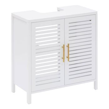 Mueble Bajo Lavabo Orea Cuadrado, 35 X 70 Cm, 2 Puertas, Blanco - 5 Five Simply Smart
