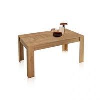 mesa de comedor extensible 140-200x90 cm kana roble nude 140r200 x 75 x 90 cm