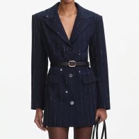 self-portrait crepe jacket - uk 14
