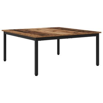 Mesa De Café - Mesa De Centro - Mesa Baja Madera Vieja 100 X 100 X 45 Cm