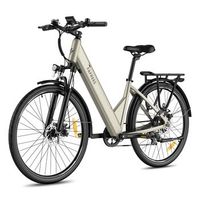 bicicleta electrica fafrees f28 pro - motor 250w bateria 36v15ah 55km - champagne