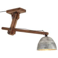 lampara de techo plateado vintage 25 w e27 105x30x65-108 cm vidaxl