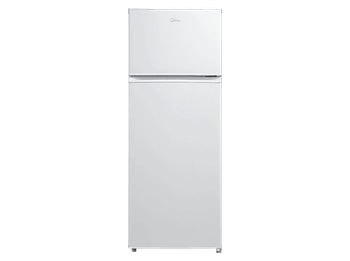 Frigorífico dos puertas - Midea MDRT294FGE01, Cíclico, 143 cm Alto, 204 l, Control Mecánico, DC Inverter, Blanco