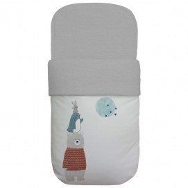 2024 Saco Capazo Luna Dydados Polipiel Estampada Punto Gris