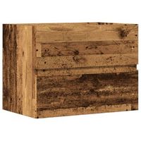 mueble de bano madera de ingenieria envejecida 60x385x45 cm vidaxl