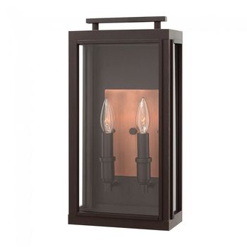 Aplique de pared de exterior sutcliffe (2 luces)