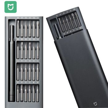 Juego de Destornilladores de Uso Diario Mijia Original, 24 Puntas Magnéticas de Precisión, Caja de Aluminio, Juego de Destornilladores para Bricolaje para Xiaomi