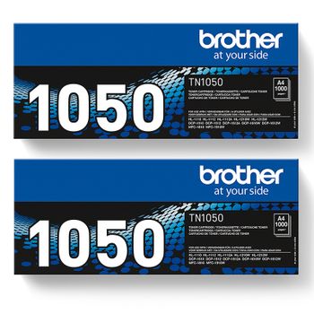 Original Multipack Brother DCP-1610W Printer Toner Cartridges (2 Pack) -TN1050