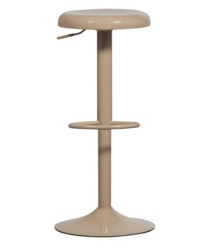 Taburete de bar de metal beige ajustable