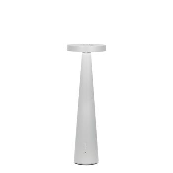 Lámpara de mesa recargable zafferano gris claro ajustable