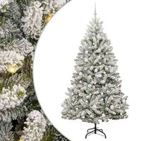 arbol de navidad artificial verde y 210 cm pvc y metal vidaxl