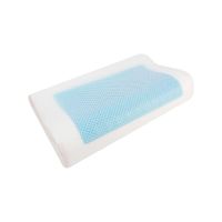 almohada cervical viscoelastica de gel con espuma de memoria previene dolor de espalda y cuello cojin flex visco firme y suave para dormir con funda antiacaros y antibacterial transpirable y