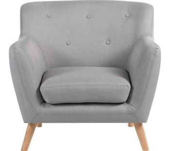 TEKNIK Skandi Fabric Reception Chair - Grey, Grey