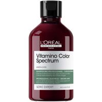 loreal professionnel vitamino color spectrum green tinted shampoo for dark brown coloured hair 300ml