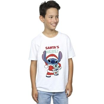 Disney Tops y Camisetas Santa's Here para niño