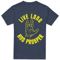star trek camiseta manga larga live long para mujer