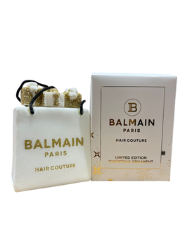 Balmain, hair couture, ornament, white