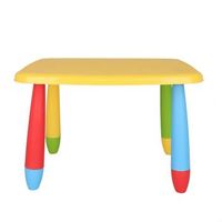 mesita infantil rectangular amarilla