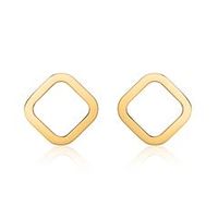 pendientes cuadrados para mujer en oro de 14 quilates