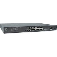 levelone fgp-2031 switch de red 10100 power over ethernet poe 1u negro