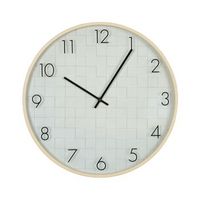 reloj de pared forma redonda analogico minimalista numeros arabigos blanco creuse