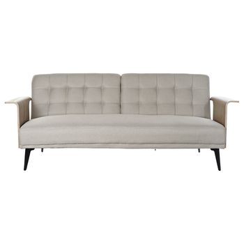 Sofa Cama Eucalipto Metal 203x87x81 Beige
