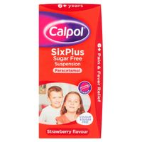 calpol six plus sugar free suspension