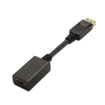 AISENS A125-0134 adaptador de cable de vÃdeo 0,15 m DisplayPort HDMI Negro