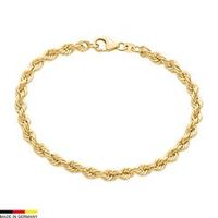 pulsera de cordon de oro de 14 quilates de 44 mm de grosor