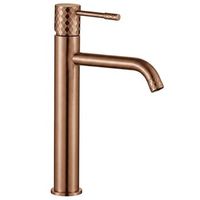 grifo de lavabo lungo brush copper high