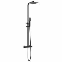 juego de sistema de ducha termostatica negro 255 x 46 x 123 cm vidaxl