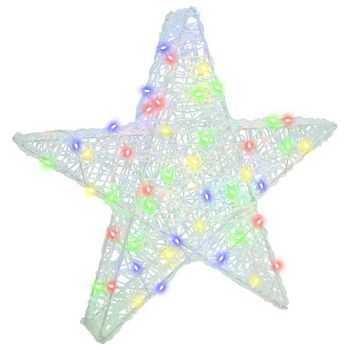 Estrella 3d 50 Led Multicolor 55 X 53.5 X 10 Cm Acrílico Vidaxl