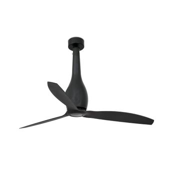 Ventilador sin luz abs negro mate 128x128x64 cm