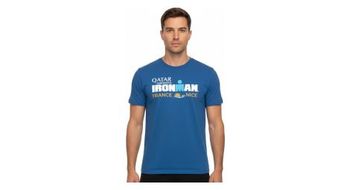 Camiseta de manga corta ironman francia hombre azul real