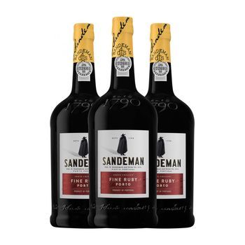 Sandeman Porto Vino Generoso Fine Ruby Porto 1 L 19.5% Vol. (pack De 3 Unidades)